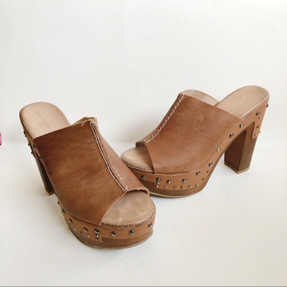 Chinese Laundry Shoes - CHINESE LAUNDRY Leather Studded Platforms 7